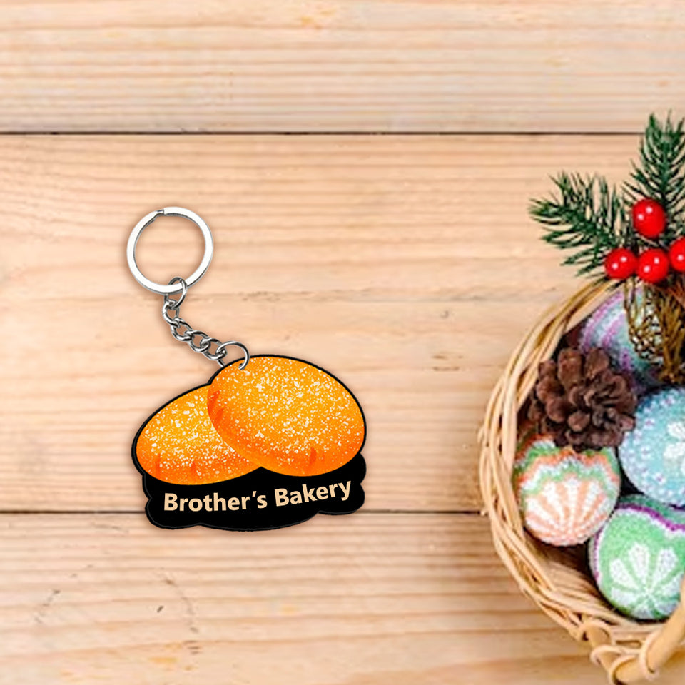 Customized Indian Sweets Keychain Or Keyring With Name