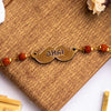 Personalized Name Rudraksha Rakhi for Brothe | Love Craft Gifts | 