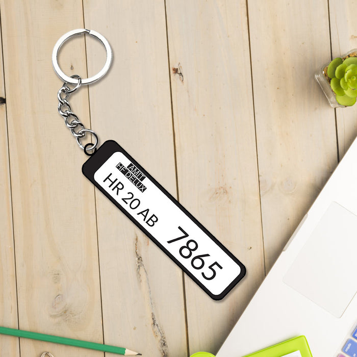 Number Plate Keychain | Love Craft Gifts