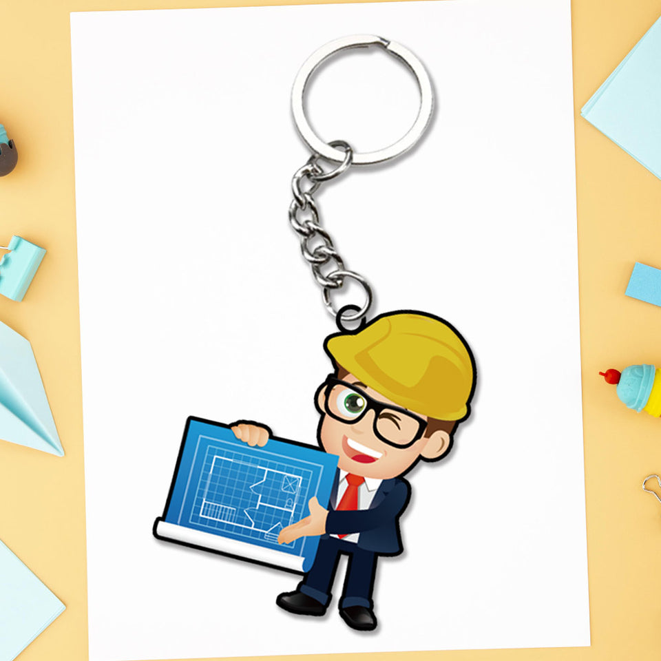 Engineer Keychain - love craft gift