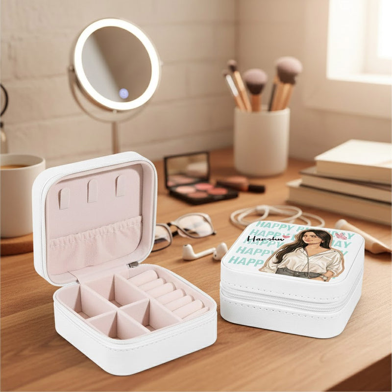Personalized Jewellery Travel Case – A Birthday Gift for Her