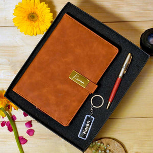 Diary, Pen and Keychain Gift Combo