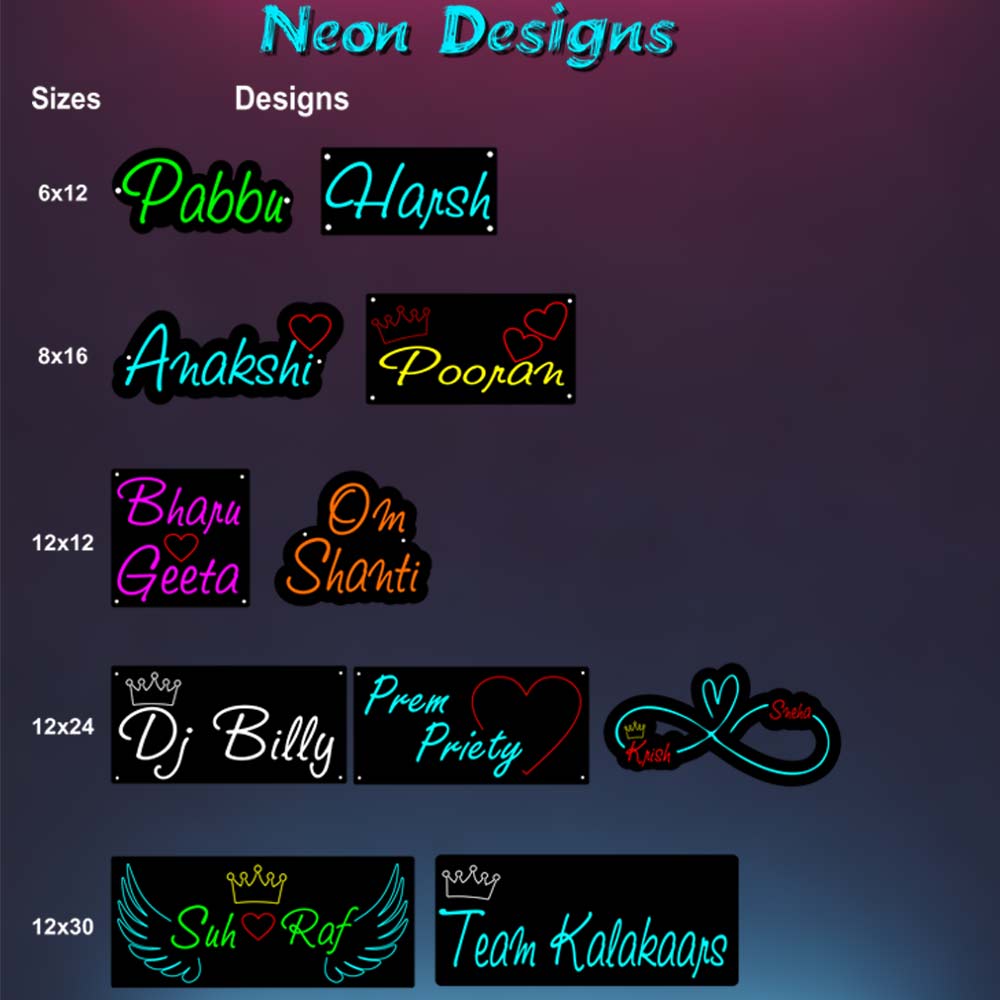 Shining Neon With Multi Color Phone Sensors. | love craft gift