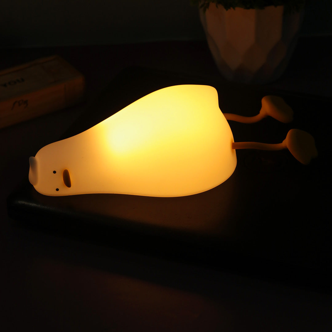 Lying FlatCute Duck Light Night Lamp (6.2 cm, Warm White Light)
