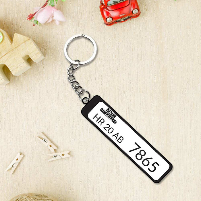 Number Plate Keychain | Love Craft Gifts