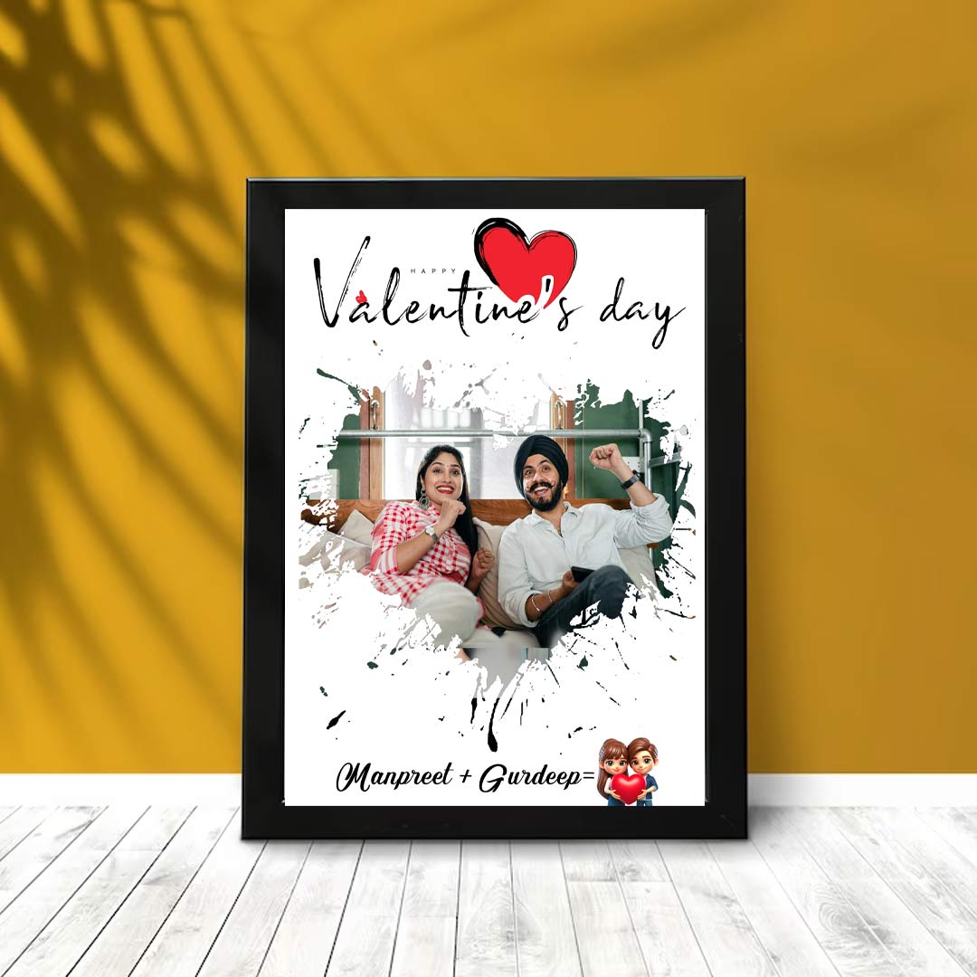 Valentine Special -Personalized Photo Frame For Loved One-8x12"