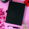 Black Personalized Diary With Flip Strap Closure