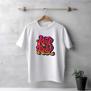 Men's White Keep It Real T-Shirt | Love Craft Gifts