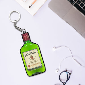 Beer And Alcohol Bottle Keychain | Wine Keyrings | Love Craft Gifts