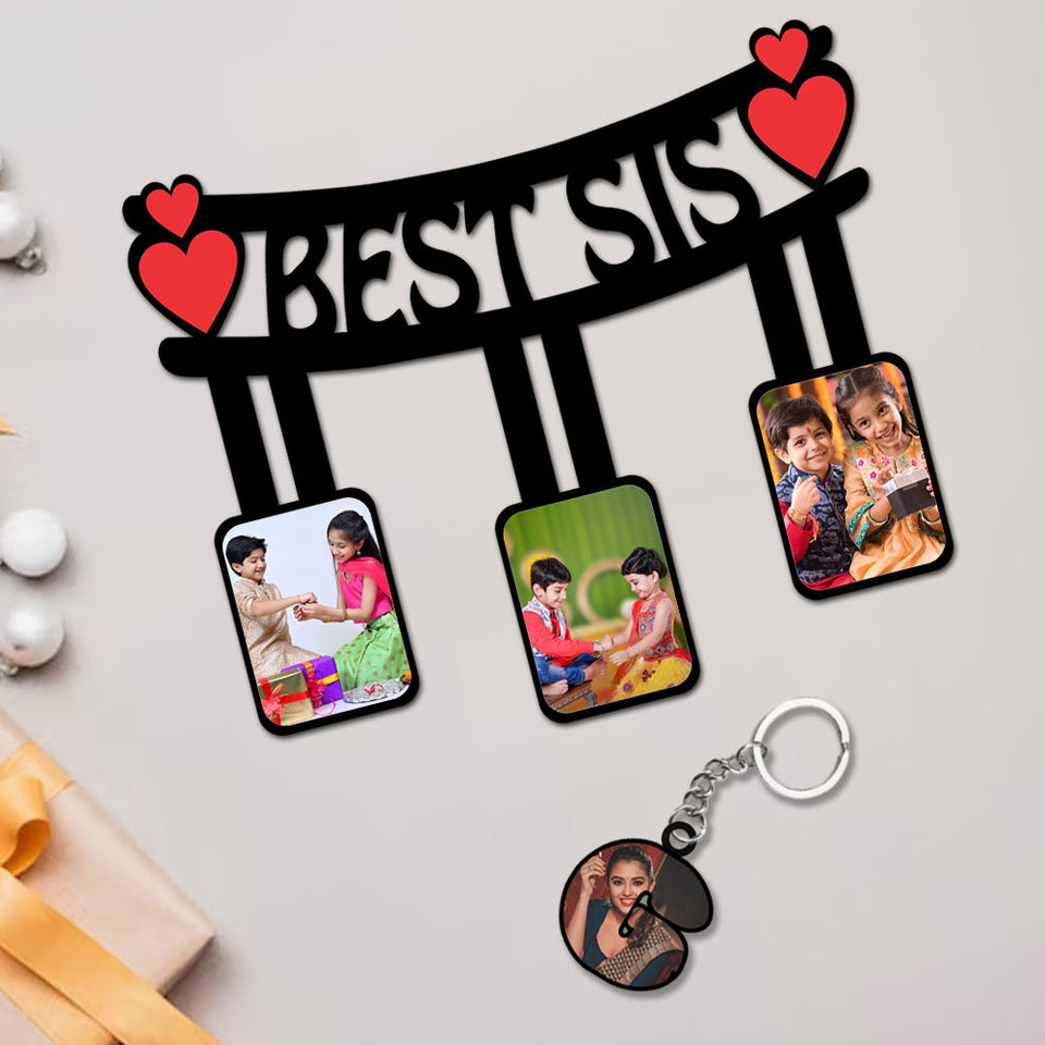 Photo Collage Frame - Best Rakhi Sister Gifts | Love Craft Gifts