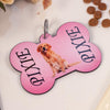 Customized Wooden Dog Name Tag - Bone