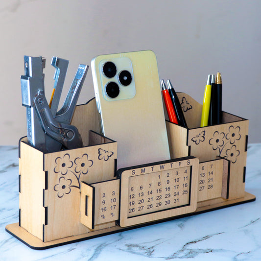 Mobile Stand and Pen Stand With Calendar | Love Craft Gifts