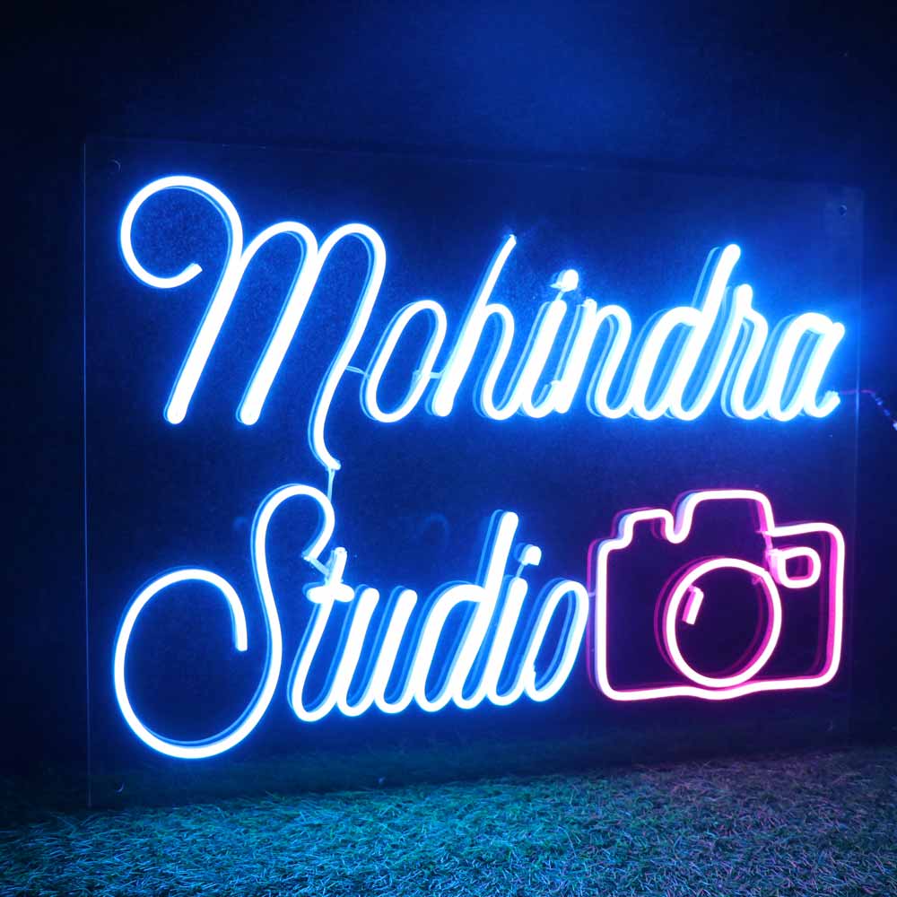 Customized Neon Name Light Frames For Office