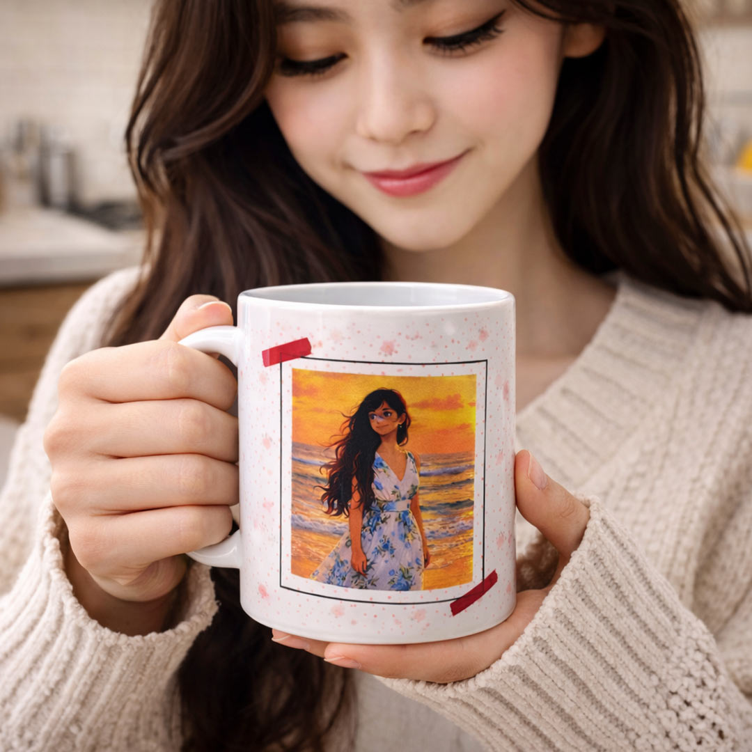 Personalized Polaroid Style Photo Mug – 250ml | Love Craft Gifts
