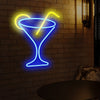 Cocktail Glass Neon Sign Light