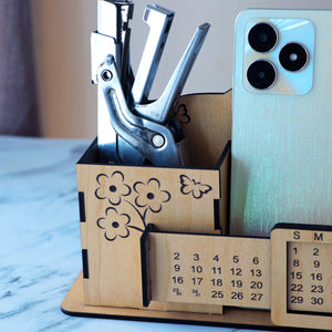 Mobile Stand and Pen Stand With Calendar | Love Craft Gifts