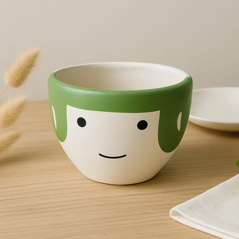Happy Face Ceramic Planter Pot