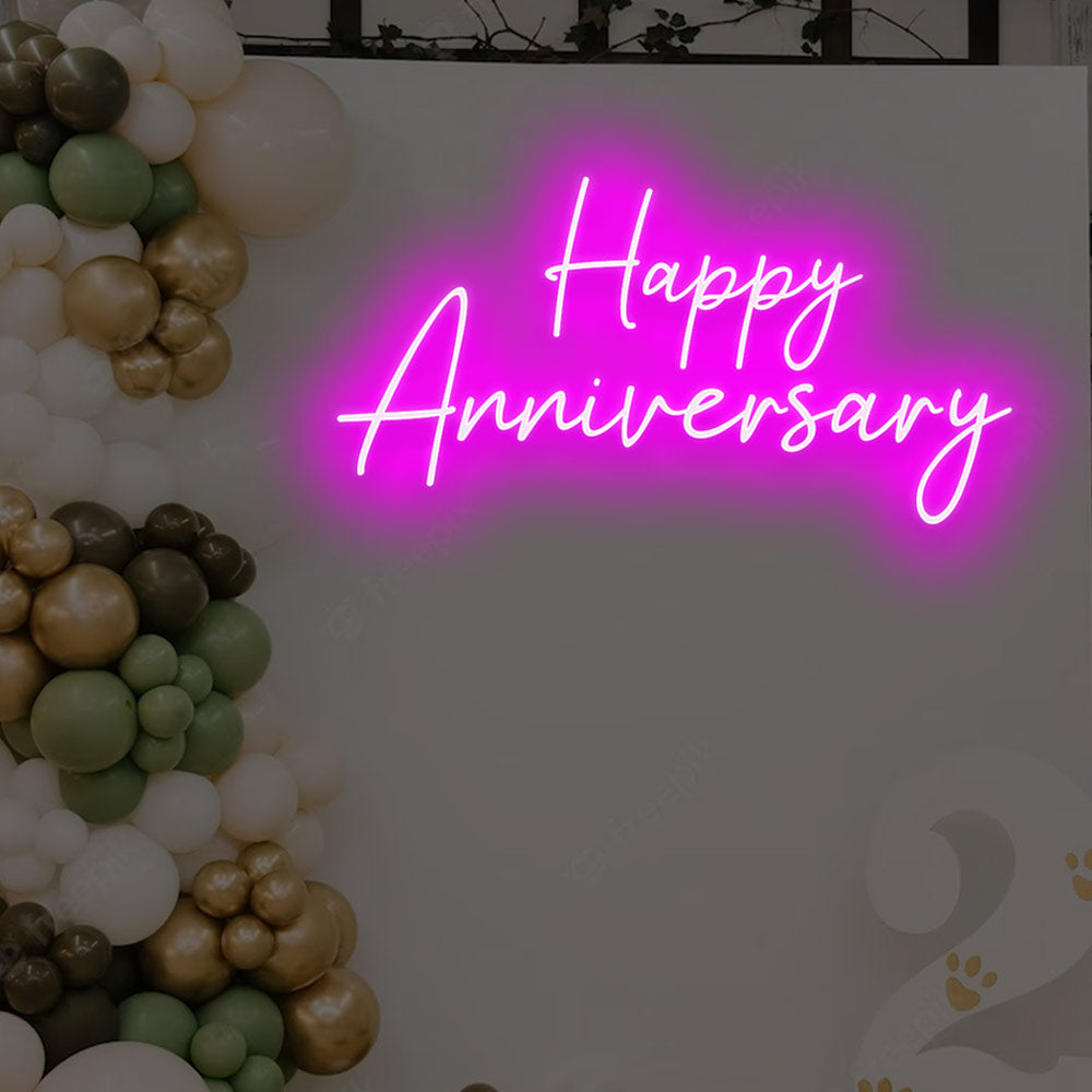 Neon Sign Light For Anniversary