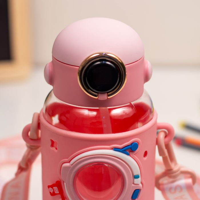 Rocket-Themed Kids Water Bottle