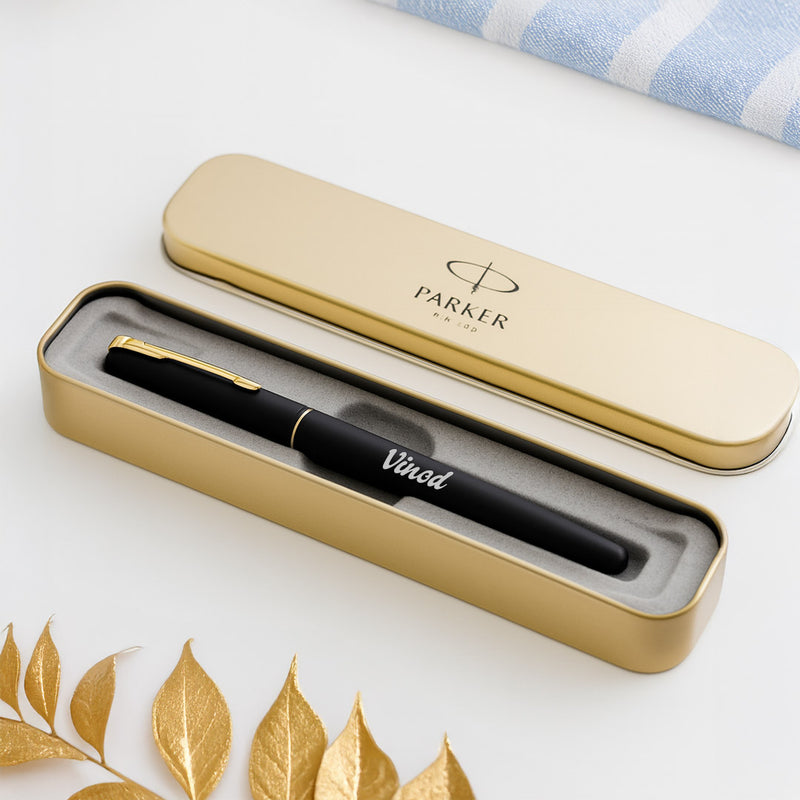 Parker Frontier Matte Black Roller Ball Pen
