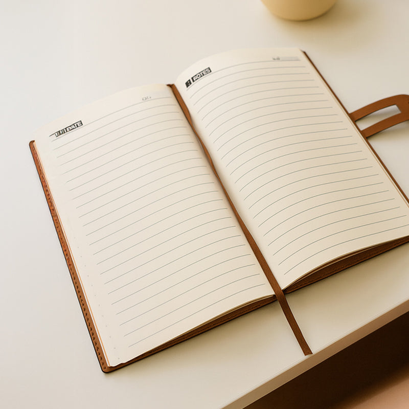 Personalized Brown Lock Diary