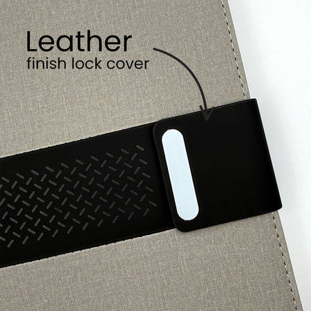 Premium A5 Leatherette Diary – Magnetic Lock & Custom Name Printing