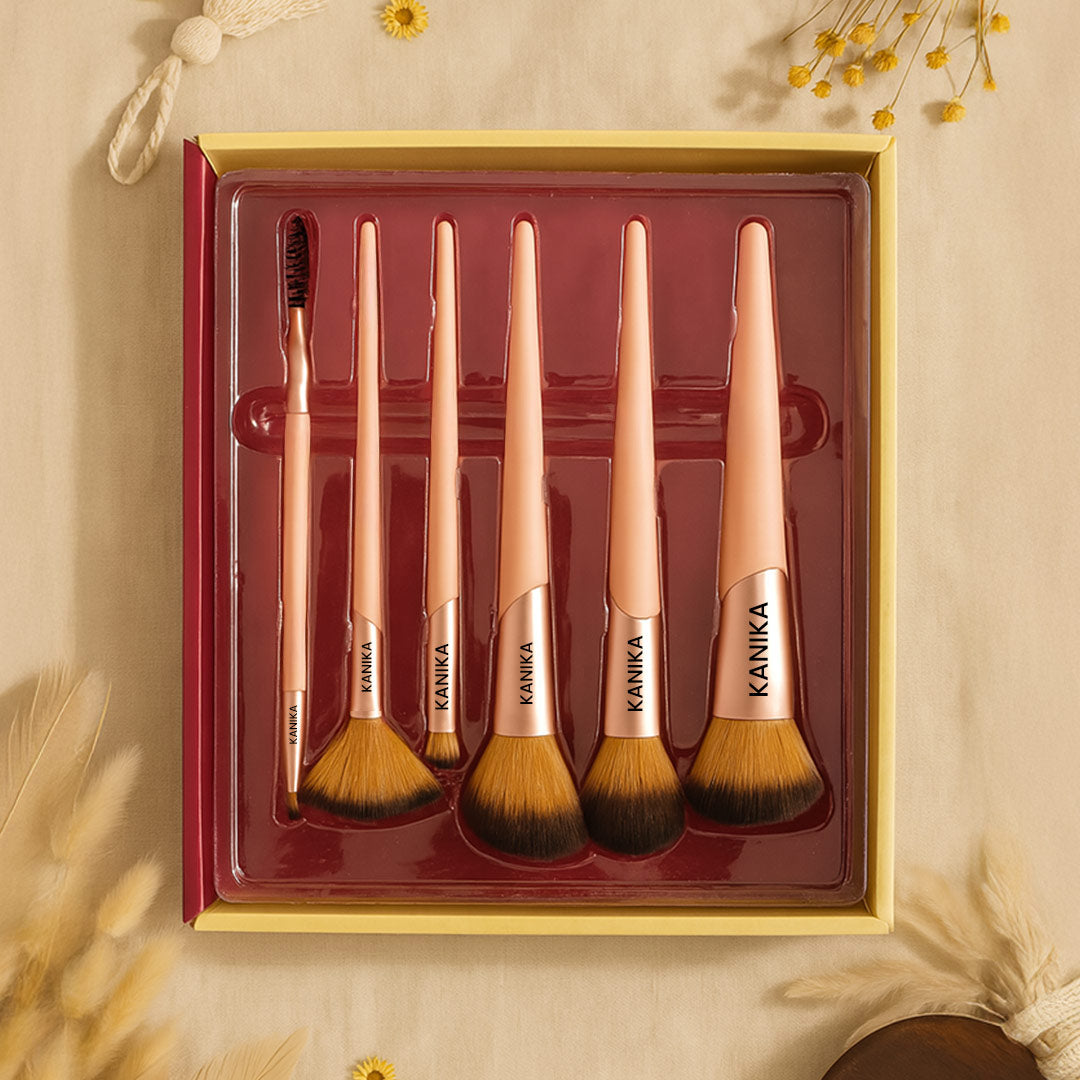 Glam 21 Makeup Brushes- Set of 6