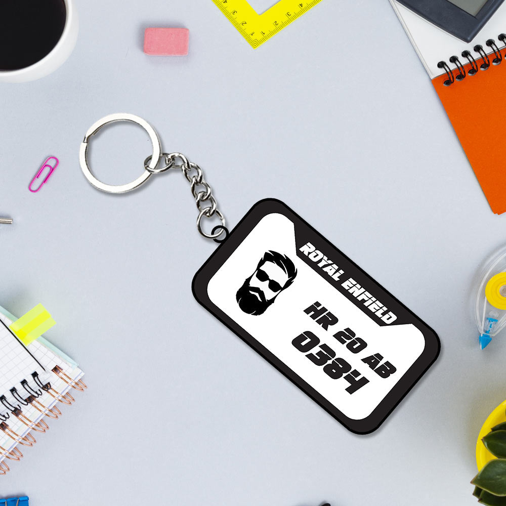 Number Plate Keychain | Love Craft Gifts