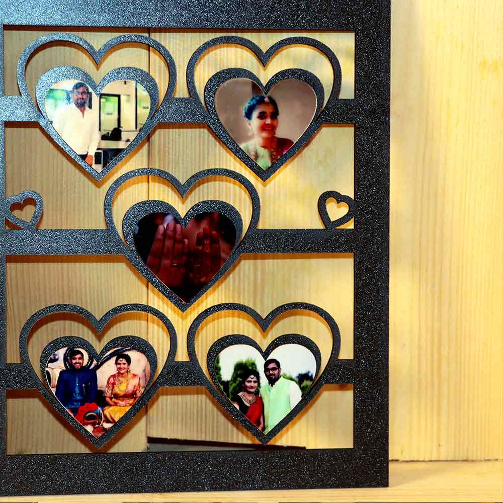 Personalized Best Couple Photo Wooden Table Top