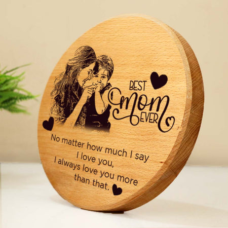 Mother's Day Wooden Engraving Wooden Frame