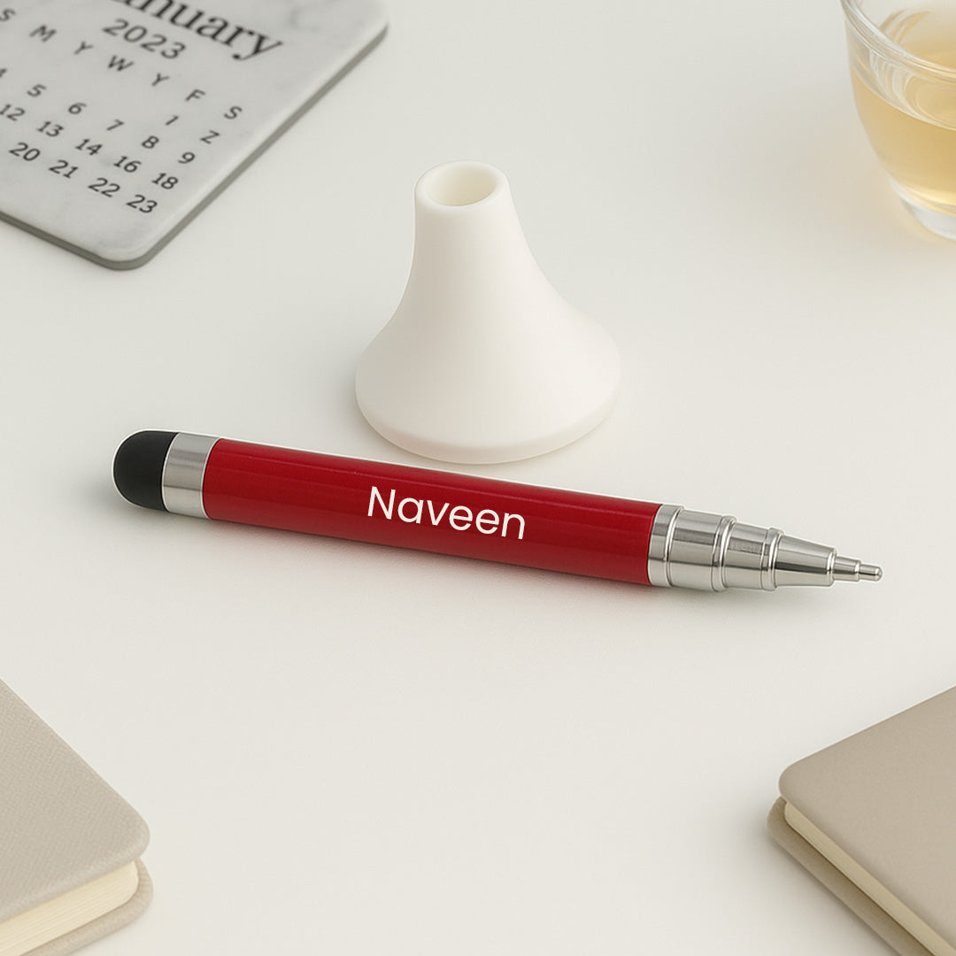 3-in-1 Multifunction Stylus Pen with Stand – Ballpoint, Stylus & Holder | Love Craft Gifts