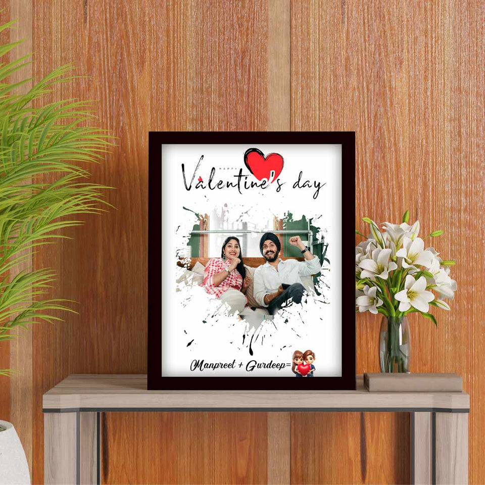 Valentine Special -Personalized Photo Frame For Loved One-8x12"