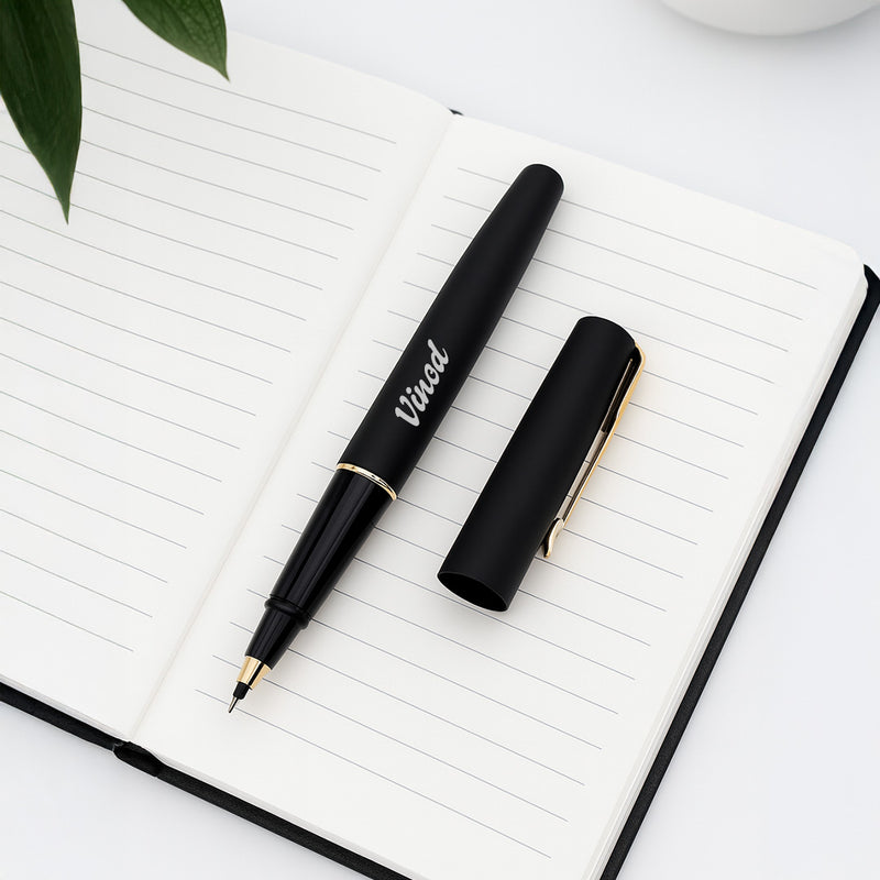 Parker Frontier Matte Black Roller Ball Pen