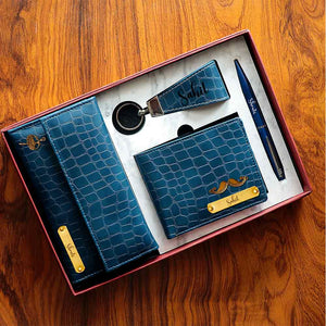 Crocodile Leather Corporate Combo Gift Set | Love Craft Gifts