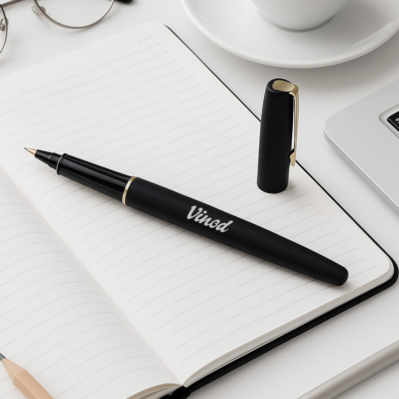 Parker Frontier Matte Black Roller Ball Pen