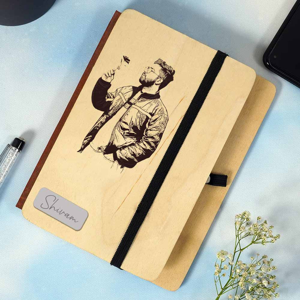 Customized Wooden Photo Diary