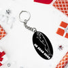 Vehicle Logo Keychain With Name And Number