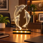 3D Dolphin Table Lamp for Bedroom Décor | Love Craft Gifts™