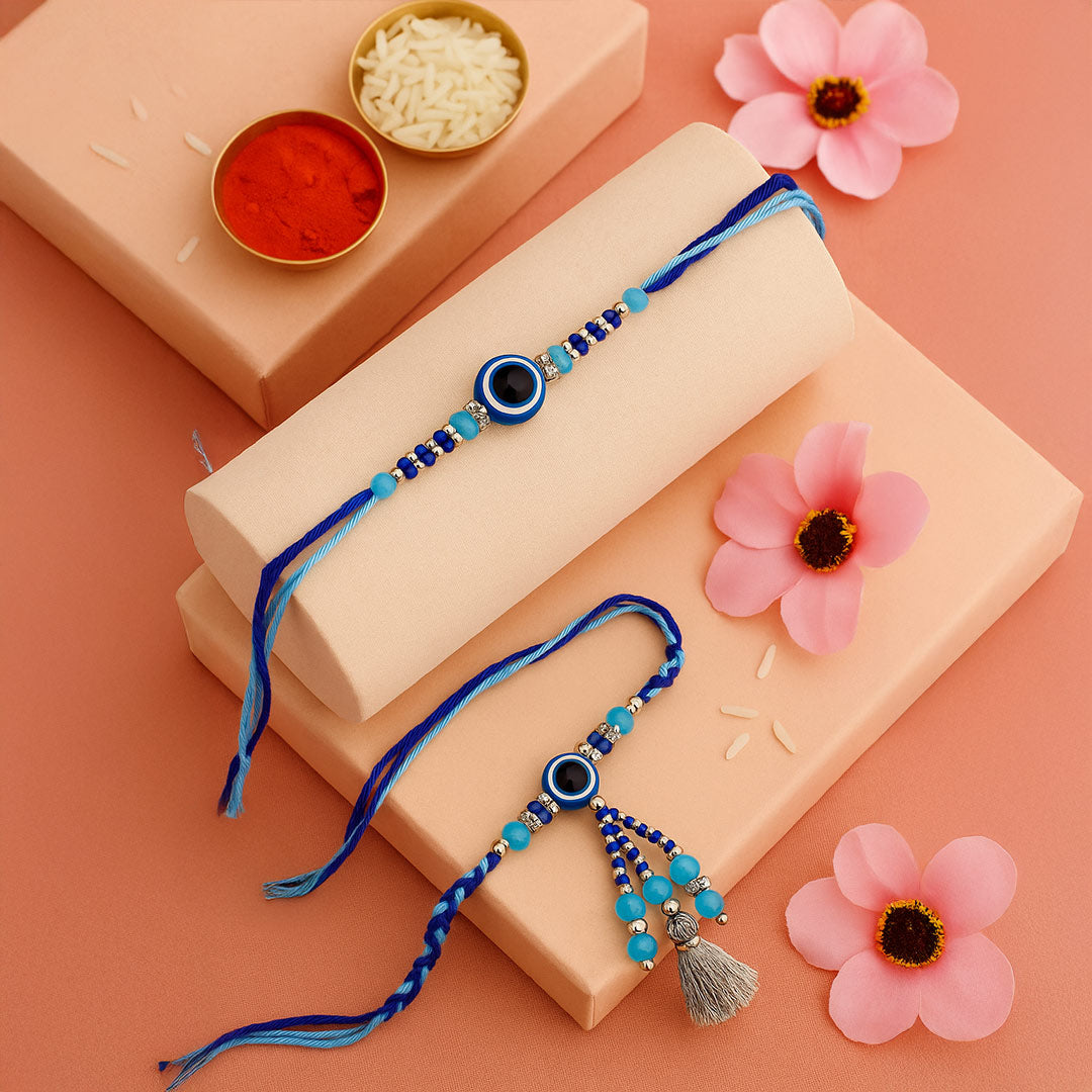 Couple & Evil Eye Rakhi for Raksha Bandhan