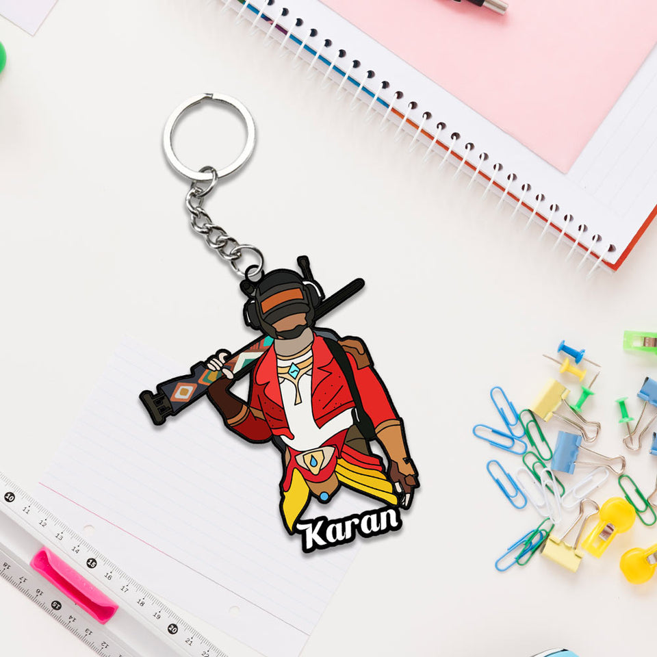 Pubg Keychain With Name: Pubg Keyrings | Love Craft Gifts