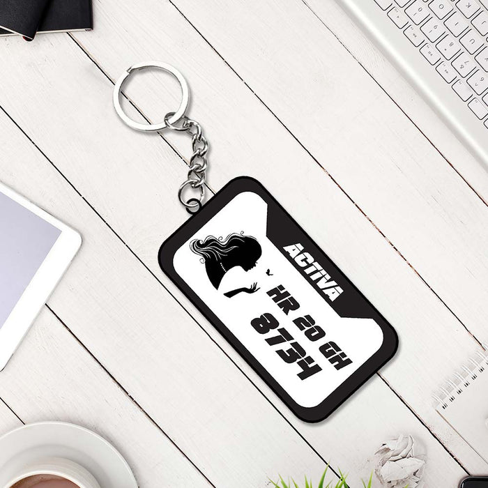 Number Plate Keychain | Love Craft Gifts