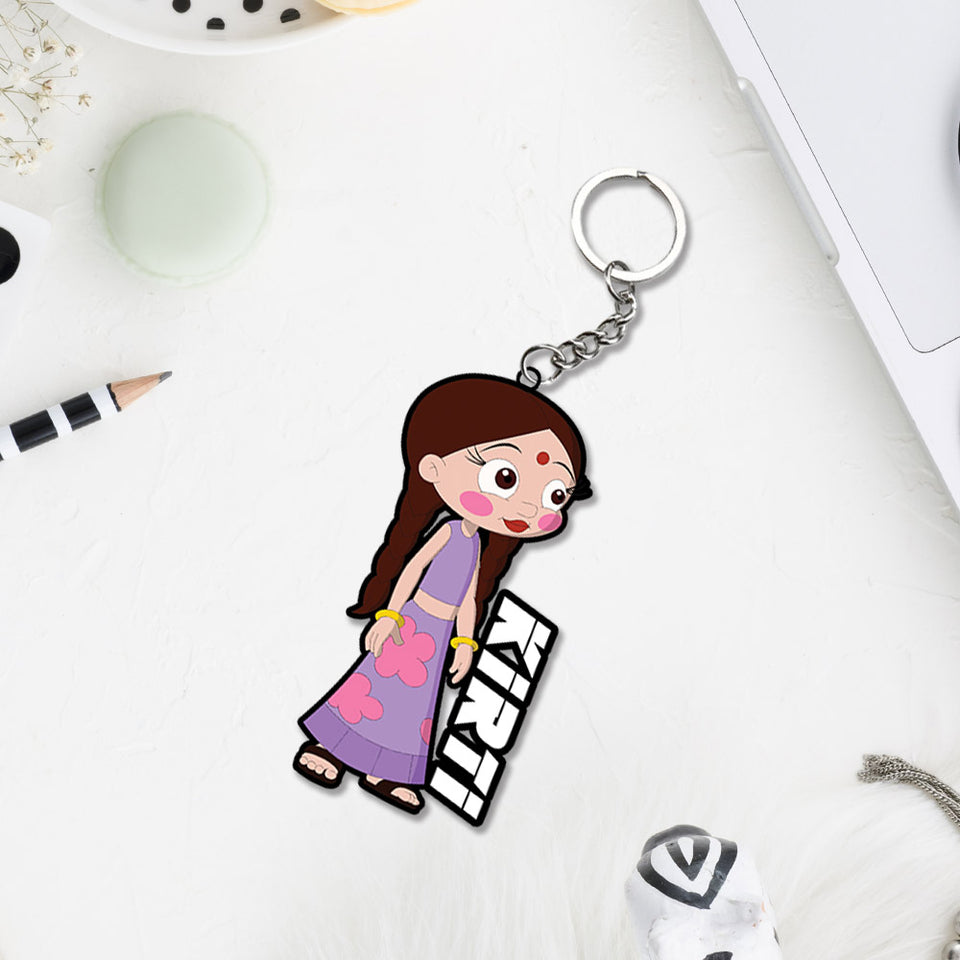 Chhota Bheem Characters Keychain or Keyrings with Name | Love Craft Gifts