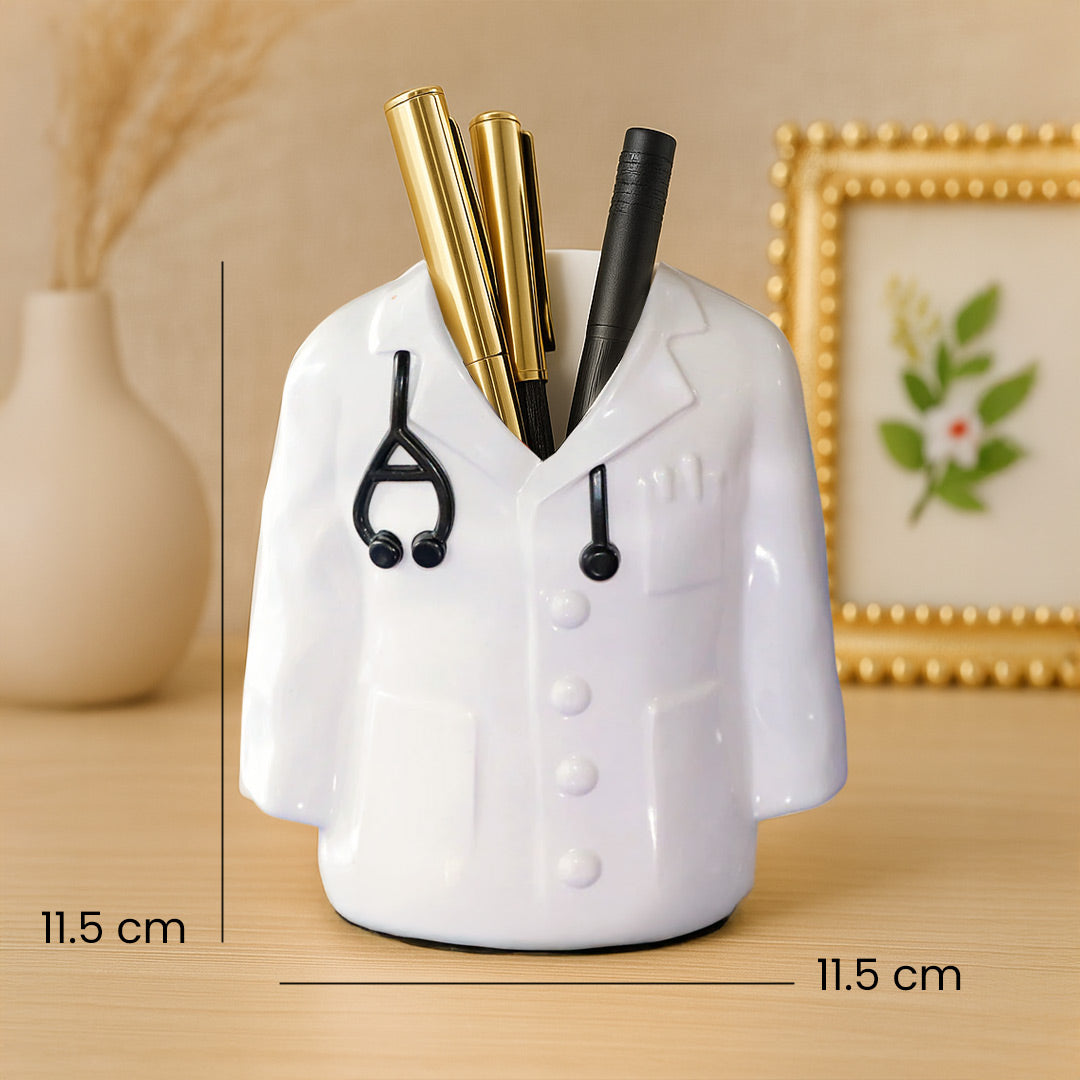 Personalized Doctor Coat Pen Stand With Name