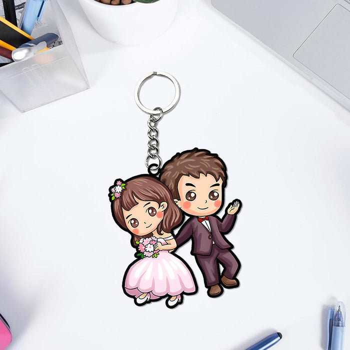 Cute Cartoonist Keychain | Love Craft Gifts