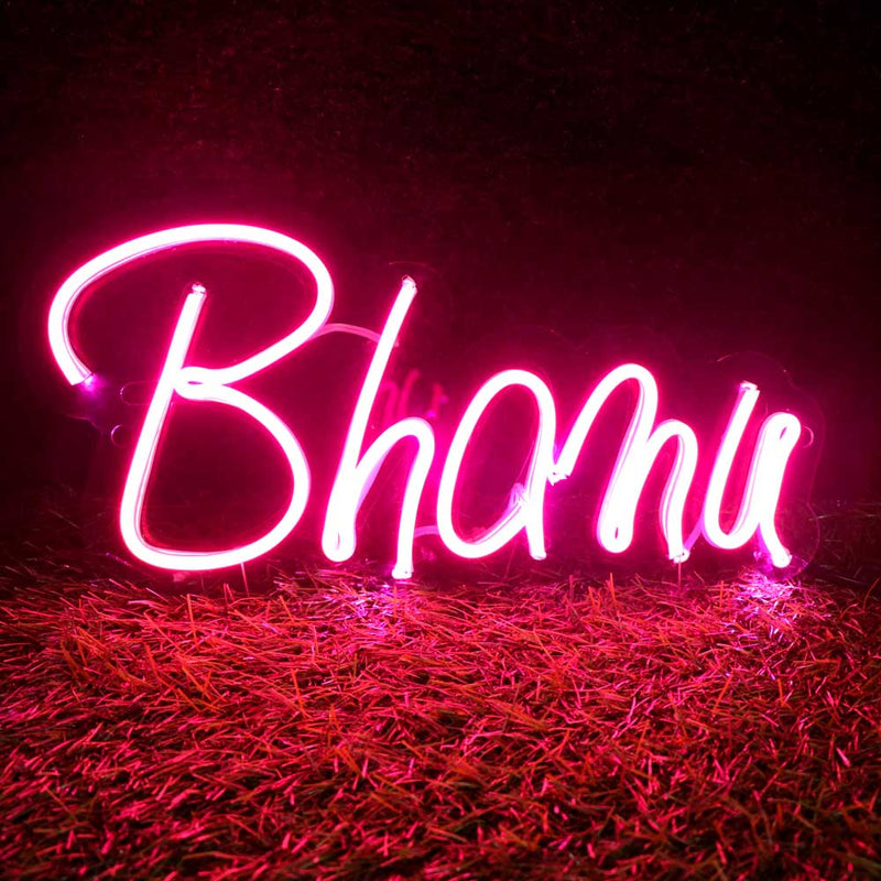 Customized Neon Name Light Frames.