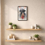 Lord Ganesha Spiritual Wall Frame with Sacred Elephant Artwork – Devotional Home Temple Wall Art | Love Craft Gifts