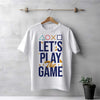 Men's White Let's Play The Game T-Shirt | Love Craft Gifts