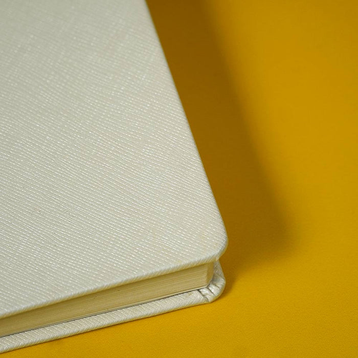 Customized White Diary With Rubber Band