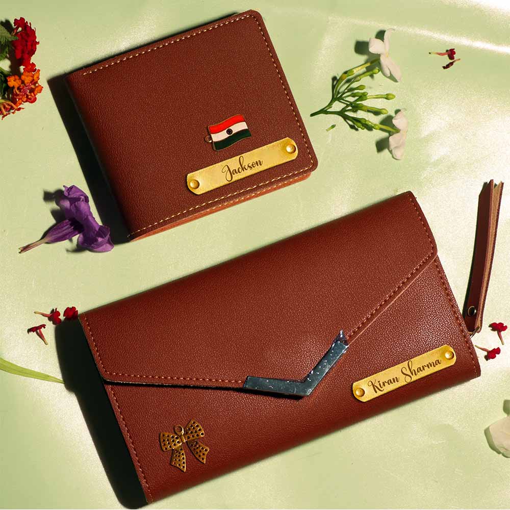 Men's Wallet & Female's Clutch Combo For Couple – WalletKart.in