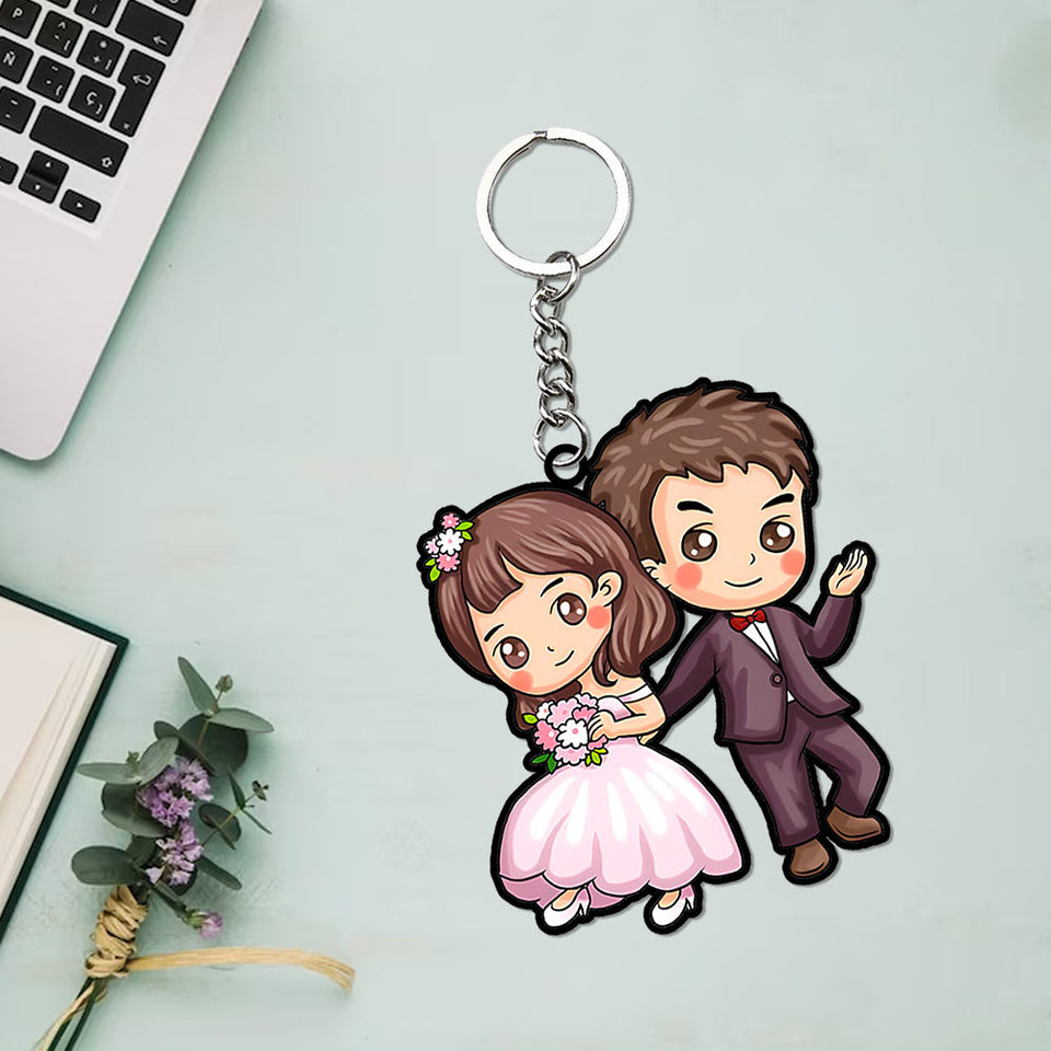 Cute Cartoonist Keychain | Love Craft Gifts